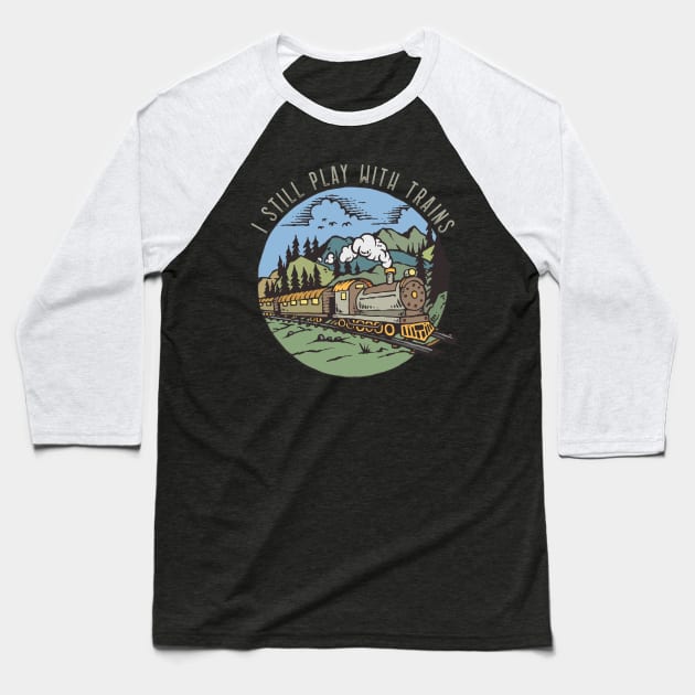 Modelrailroad HO N Z Train Model Baseball T-Shirt by alpmedia